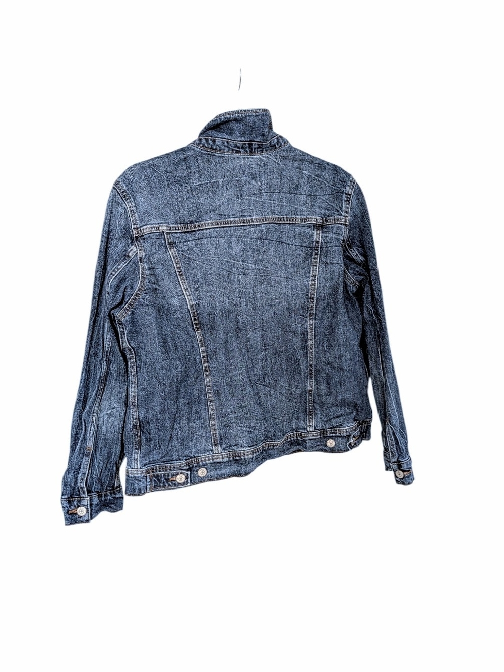 Old Navy Classic Denim Jacket, Medium Wash, Blue Jean, Size Large - Picture 4 of 5